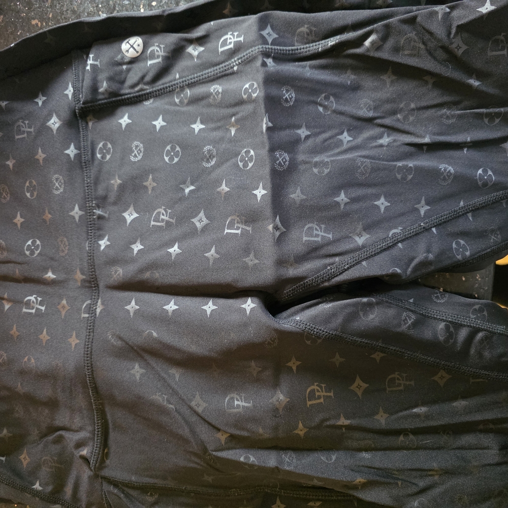 DIXXON Black Patterned Leggings